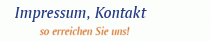 Impressum, Kontakt 